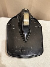 Vintage Detecto Mid-Century Art Deco Bubble Dial Black Chrome Bathroom Scale
