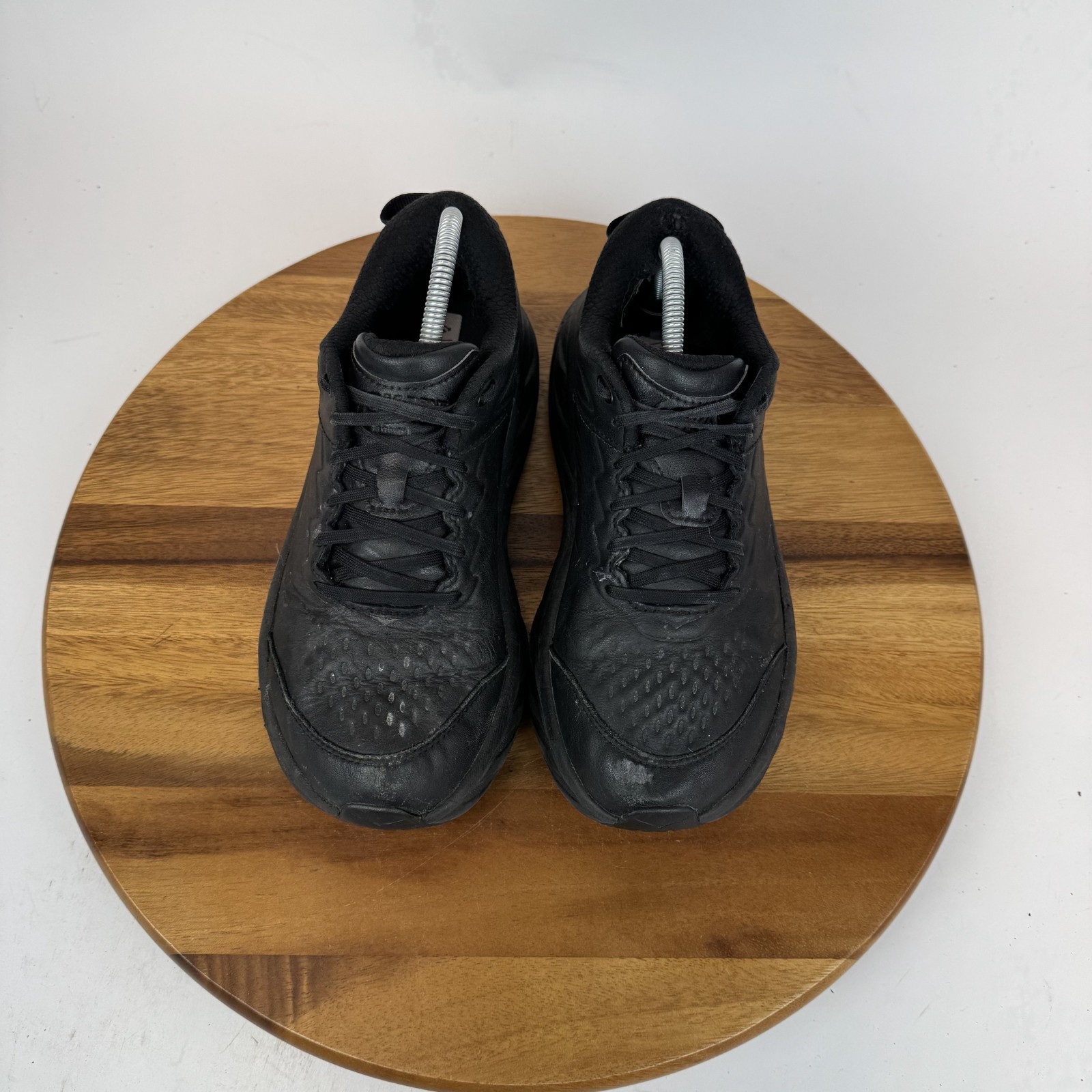 Womens Hoka One One Bondi SR Black Leather Comfort Running Sneakers Size 9.5 GUC thumbnail 4