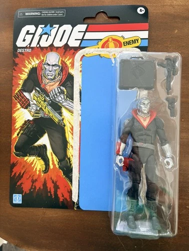 Hasbro GI G.I. Joe Classified Series Retro 6" Destro + damage Cardback NO STAND