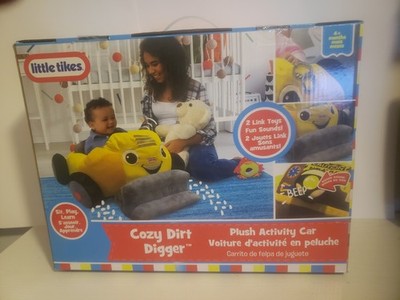 Little Tikes Cozy Dirt Digger  Plush Activity Car Baby Floor Play Chair 4+ 