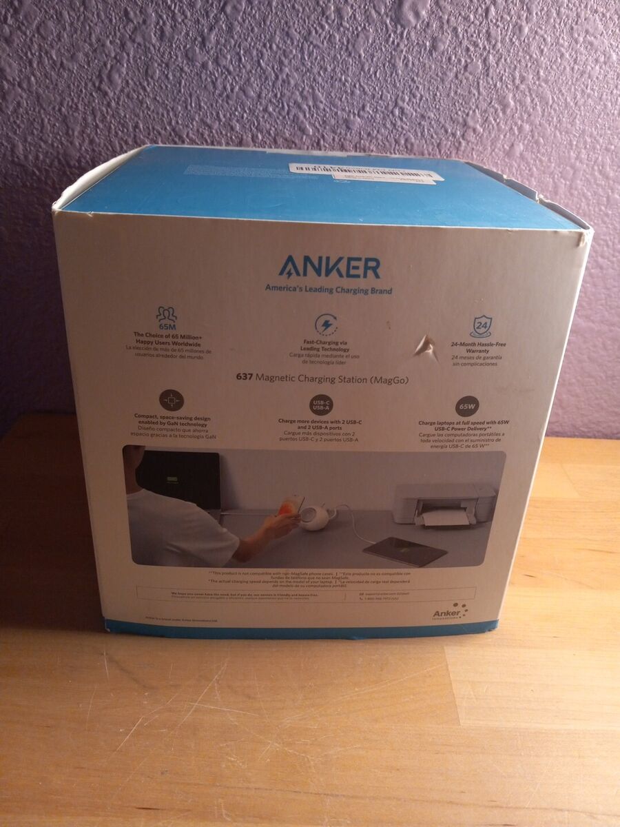 Anker 637 MagGo Magnetic Battery Wireless Charging Station Charger 8in1 Anker 637 MagGo Magnetic Battery Wireless Charging Station Charger 8in1