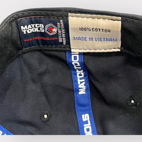 Matco Tools Sombrero Para Hombre Gancho y Bucle Llamas Azules Bordado Mecánico de Carreras - Imagen 6 de 7