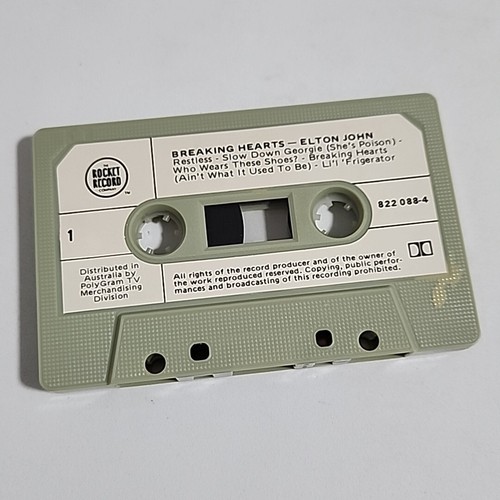 2x ELTON JOHN - 'Too Low For Zero/Breaking Hearts' Cassette Tape Album 1983/84 - Picture 8 of 10