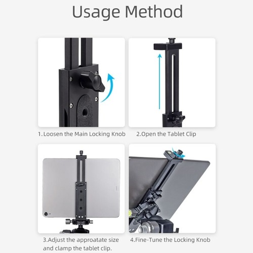 Phone Holder Stand Tripod Clip with Cold Shoe Mount for Pad Mini 1/2/3/Pro9.7 - Photo 4 sur 10