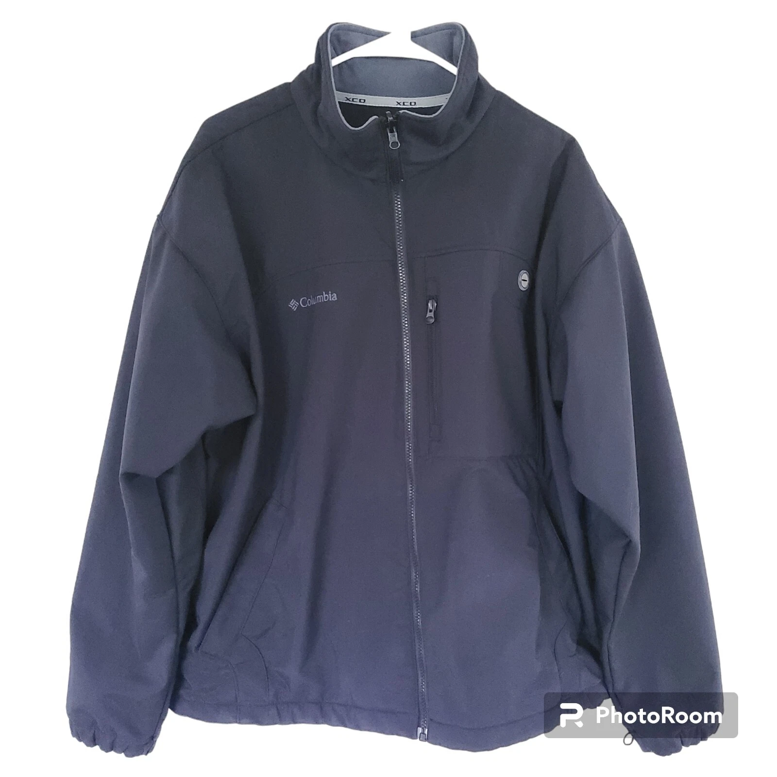 Columbia Interchange Core XCL Softshell Full Zip Black Jacket Men’s Size XL