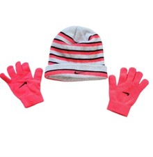 Youth Girls Nike Beanie and Gloves
