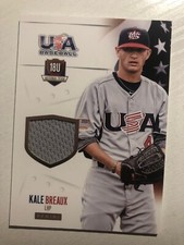 2014 Panini USA Baseball Rookie Patch Relic 01/99 Kale Breaux 32