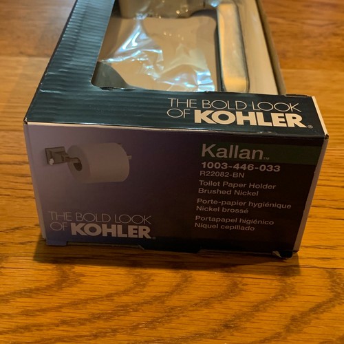 NEW Kohler Kallan Wall-Mount Toilet Paper Holder in Brushed Nickel R22082-BN TP - Picture 2 of 10