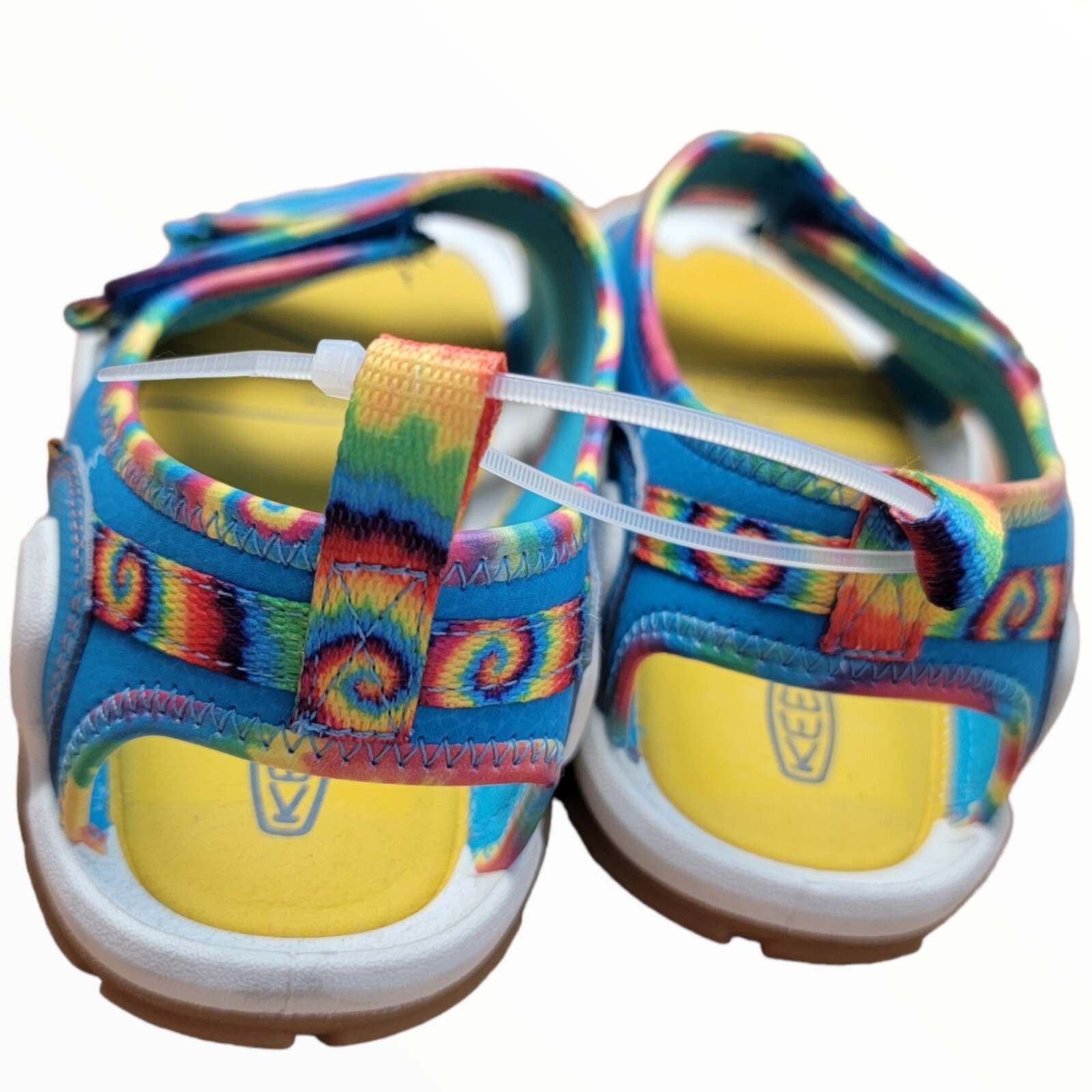 Scarpe da esterno per bambini Keen Knotch Creek Tie Dye blu vivo acqua fiume US 4