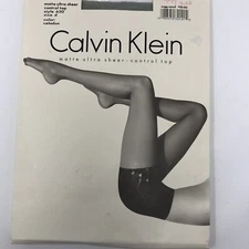 Casual Corner Silky Lycra Sheer Control Top Pantyhose Stockings Sz B Champagne 