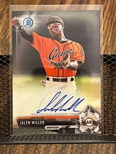 JALEN MILLER 2017 BOWMAN CHROME SAN FRANCISCO GIANTS ROOKIE AUTOGRAPH AUTO CARD!