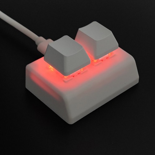 2-key Keypad Mechanical Keyboard DIY Custom USB Programming Copy Shortcut Keys - Picture 12 of 13
