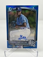 2025 BOWMAN GARY GILL HILL 089/150 BLUE REFRACTOR AUTO CPA-GG RAYS