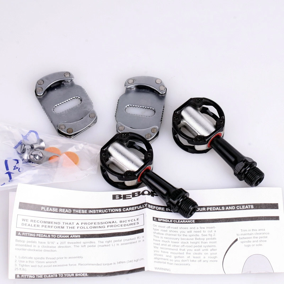 Bebop Pedals by VP One for CycloCross Gravel Road bike 145g Pair