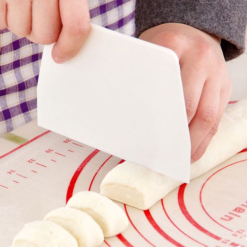 Plastic Cake Bread Pasty Tool Scraper Blade Pastry Dough Cutter Trapezoid Shape-