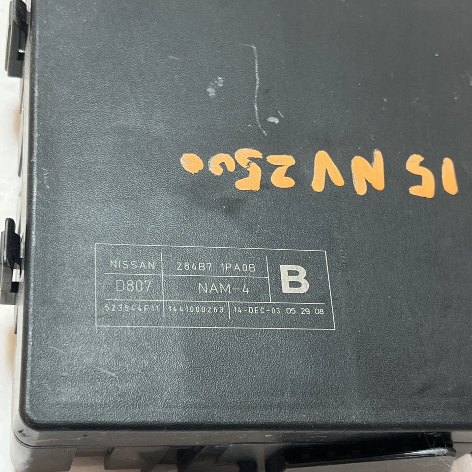 Nissan NV2500 2015 BCM MÓDULO DE CONTROL IPDM caja de fusibles relé 284B7 1Pa0B OEM Foto 2 de 4
