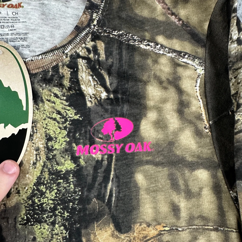 Mossy Oak Shirt Womens Small Camo Break Up Country Long Sleeve Outdoor Ladies - Image 2 of 4