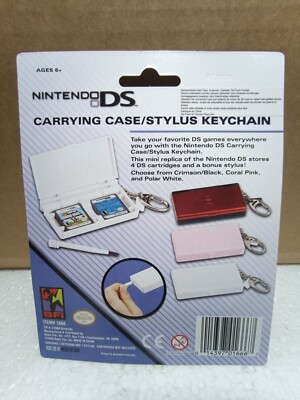 Nintendo DS Keyrings White (games & stylus) NEW 2008 Basic