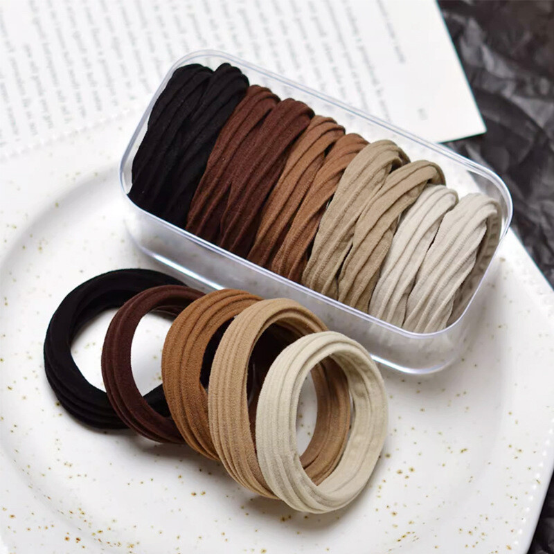 10/20Pcs Thick And Strong Girls School Pony Band Hair Elastic Bobbles Bands UK - Foto 3