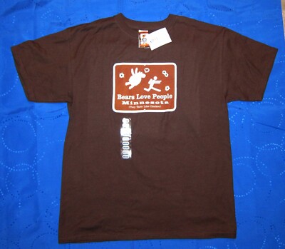 NWOT - Bears Love People They Taste Like Chicken Minnesota Tee Shirt Men's M