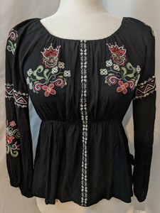 macys embroidered tops