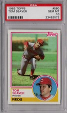 Tom Seaver 1983 Topps PSA 10 Gem Mint Graded Card Cincinnati Reds HOF #580