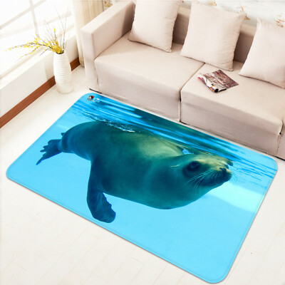 3D Sea Lion Submarine ZHUA507 Game Non Slip Rug Mat Photo Carpet Zoe