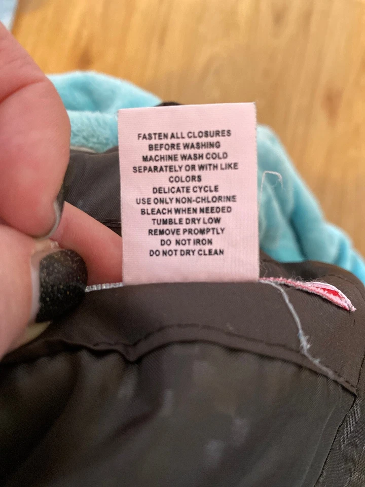 Zero Xposur двусторонний полиэстер искусственного меха зимняя куртка пальто девочек 5/6 - Изображение 3 из 4