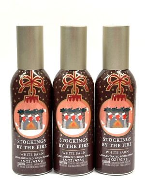 3 BATH BODY WORKS STOCKINGS BY THE FIRE CONCENTRATED ROOM SPRAY 1.5 OZ FRESHENER