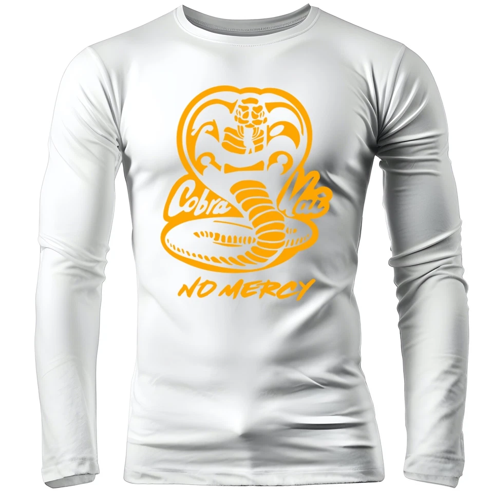 Cobra Kai Karate Kid No Mercy Brazilian jiu-jitsu Adult Long Sleeve Rash Guard - Image 4 of 4
