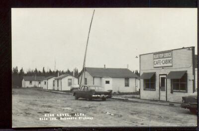 High Level Alberta Mile 180 McKenzie ie Mackenzie Highway Historic Old Photo