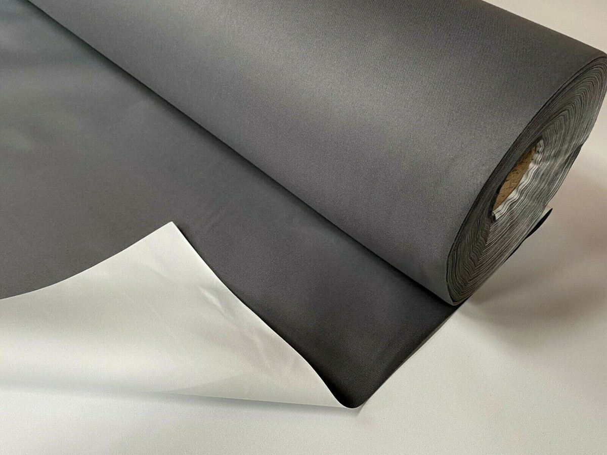 CHARCOAL GREY 3 Pass Black Out Blackout Material Thermal Curtain 