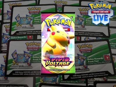 Pokemon TCGL LIVE CODES - 10 x Vivid Voltage Codes - Messaged - Bis zu 50% Rabatt