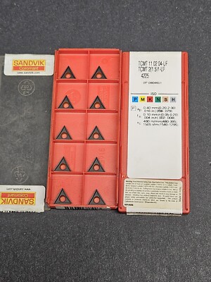 10pc Sandvik TCMT 11 02 04-UF 4225 Inserts Carbide Turning Machinist 2(1.5)1