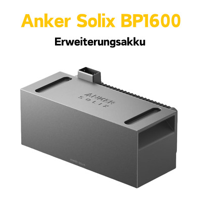 Anker SOLIX BP1600 Erweiterungsbatterie Speicher Akku 1600Wh Battery Pack