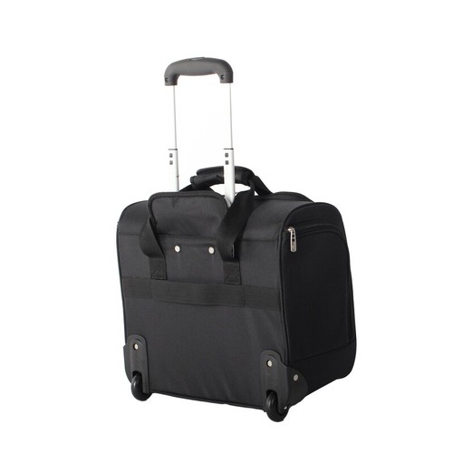 Softside Under Seat Luggage 16in Travel Bag Durable Rolling Wheels Compact New - Picture 7 of 10