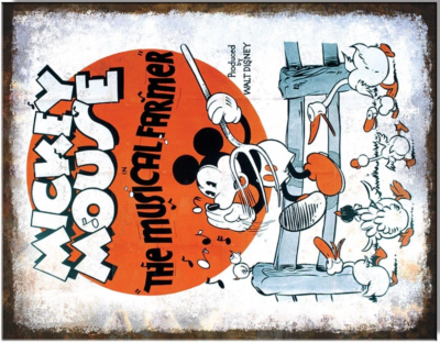 Walt Disney Mickey Mouse Musical Farmer Classic Cartoon Licensed