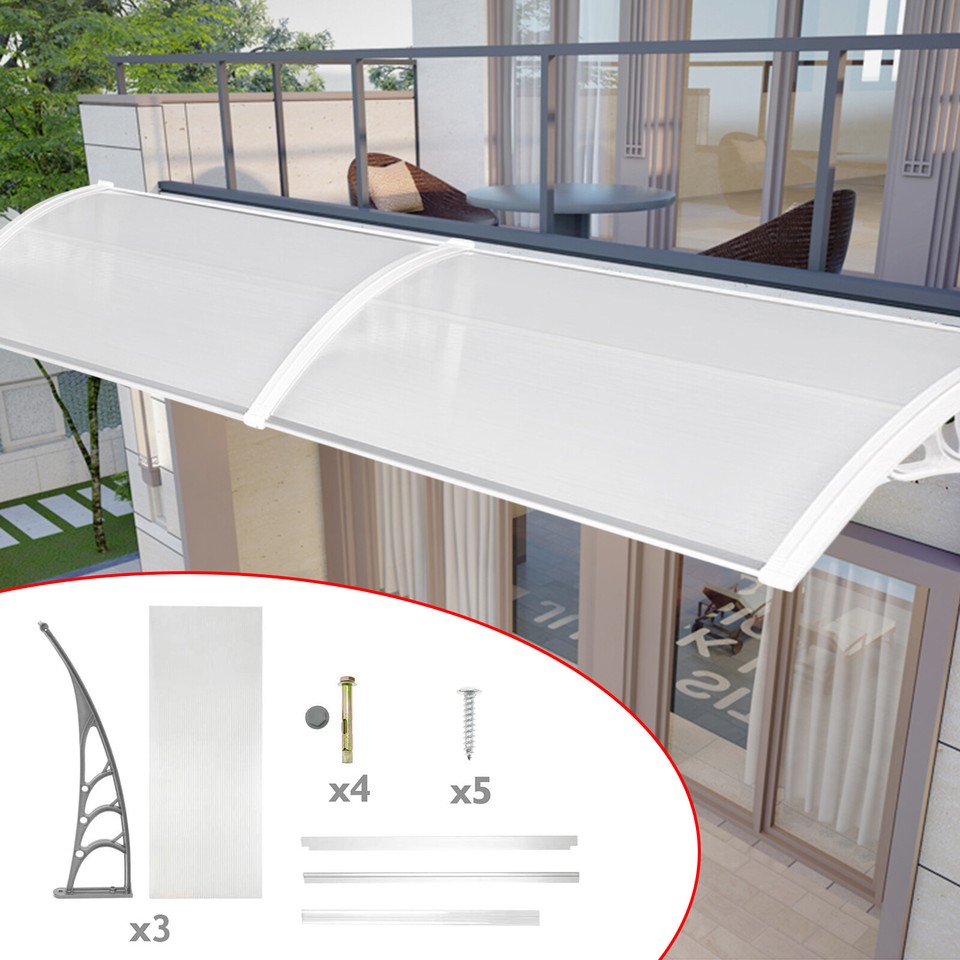 Over Door Awning Canopy Porch Window Front Back Patio Porch Rain Cover