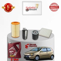Kit Wartung 4 Filter Und ÖL FüR Fiat Punto II 1.9 DS60 44KW 60CV Ab 1999