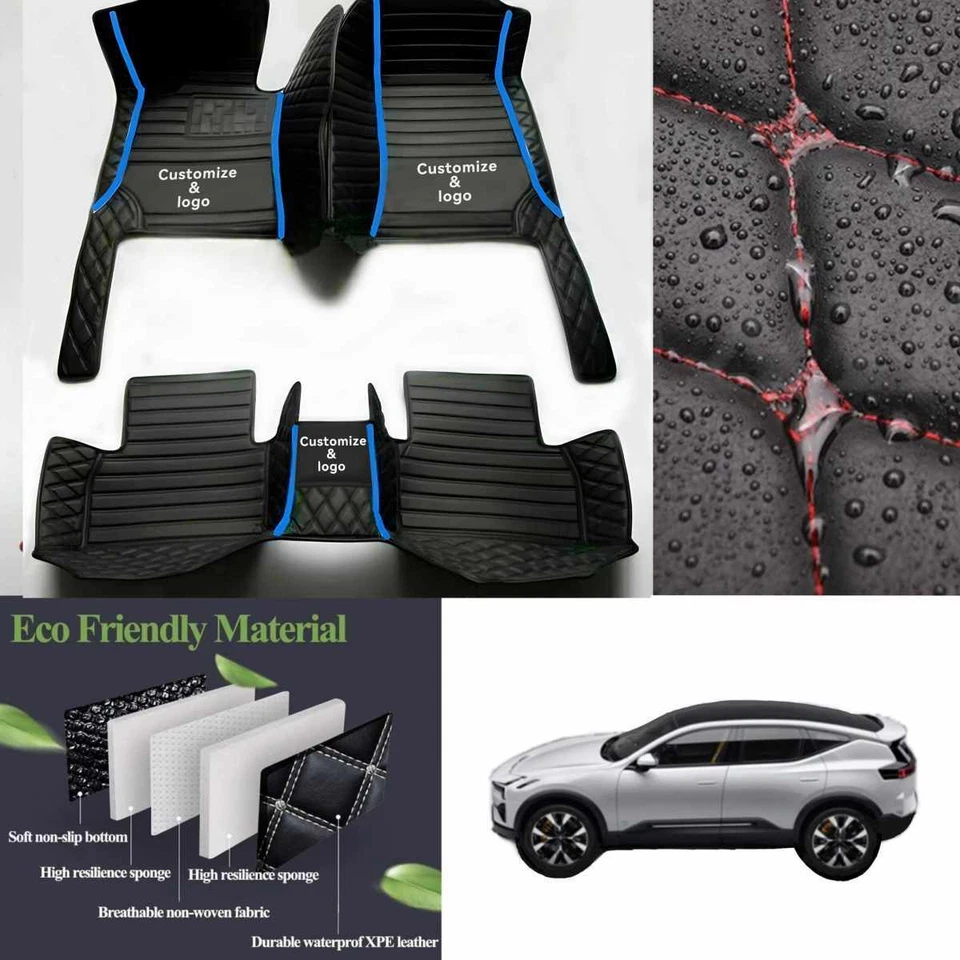For Chevrolet Malibu-Menlo-Monza-Monte Carlo Car Floor Mats Waterproof Rugs Foto 2 de 4