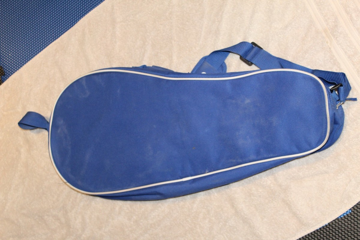 Sac à Raquette Wilson - Tennis - Bleu, Noir, Blanc - Bandoulière Et Poignée - Occasion