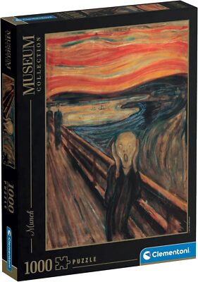 Clementoni 39377 Munch   Der Schrei, Puzzle 1000 Teile, Museum Collection, Kunst