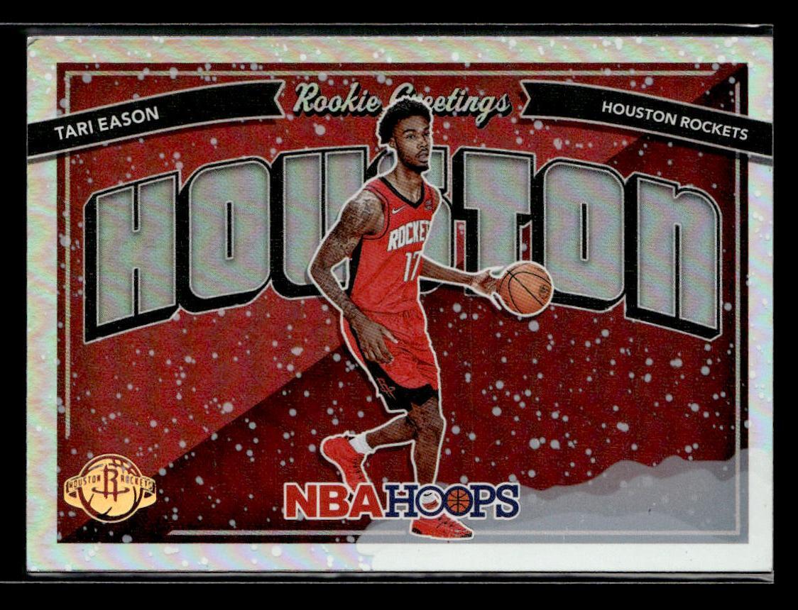 Tari Eason 2022-23 Hoops Winter #17 Rookie Greetings Houston Rockets