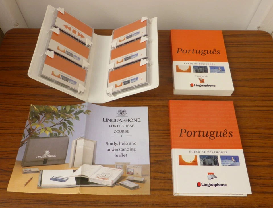 Linguaphone Portuguese 6 Cassette Tape Language Course With Handbooks  VGC - Image 2 of 4
