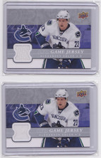 2008-09 UPPER DECK SERIES 1 UD GAME JERSEY INSERT ALEXANDER EDLER #GJ-AE CANUCKS