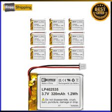 10PACK Lithium Polymer Battery 3.7V 320Mah 402535 Rechargeable Battery Pack