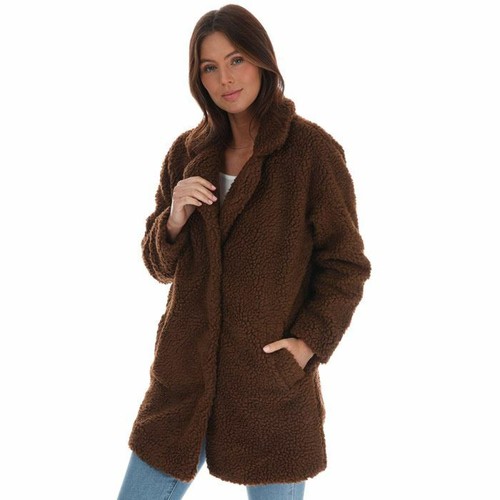 Snap Closure Sherpa Coat 