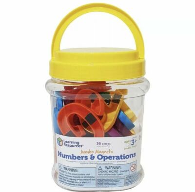 Learning Resources Jumbo Kids Magnetic Numbers Operations Mathematics 36 pieces