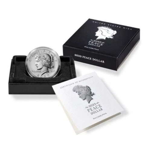 2023 Peace Silver Dollar Uncirculated Coin - PHILADELPHIA (P) - BRAND NEW