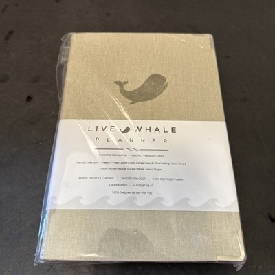 Live Whale Undated 12 Month Planner, Full Focus Weekly Journal, Habit Tracking